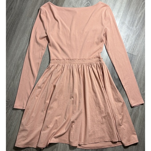 Daily Practice Anthropologie Rock Arch Long Sleeve Ruched Mini Dress‎ Small - Picture 11 of 12